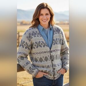 Cabela's Medium Chunky Cardigan Sweater